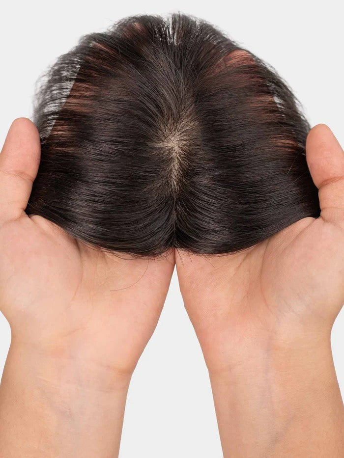 Mini Topper with Bangs | Bio Base | Hair Topper