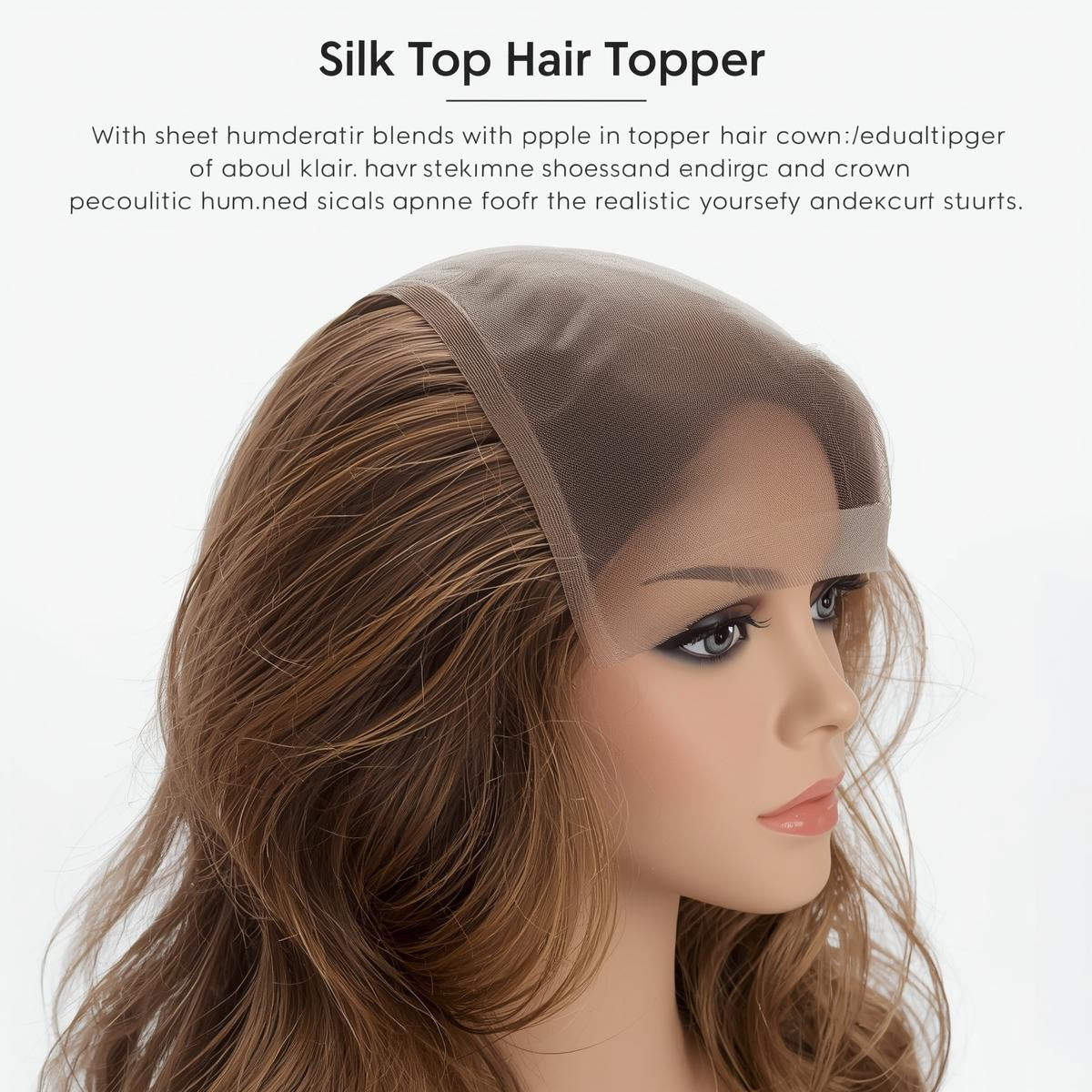 Hair Topper For Short Hair – Silk Top Topper | Human Hair