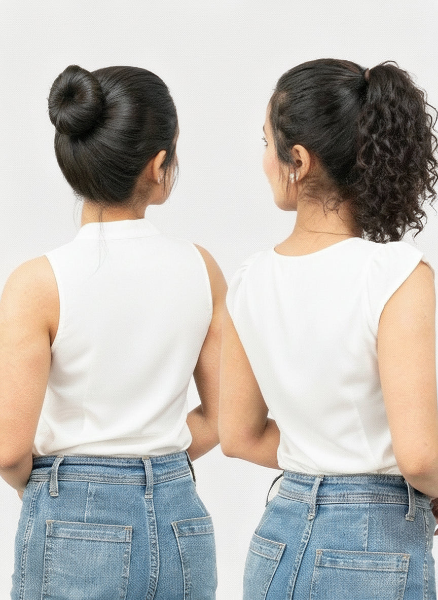 Clip-In Faux Bun | Curly Hair Bun