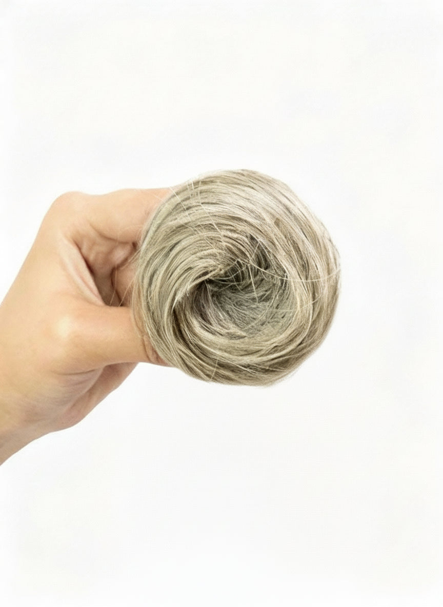 Grey | Clip-on Bun