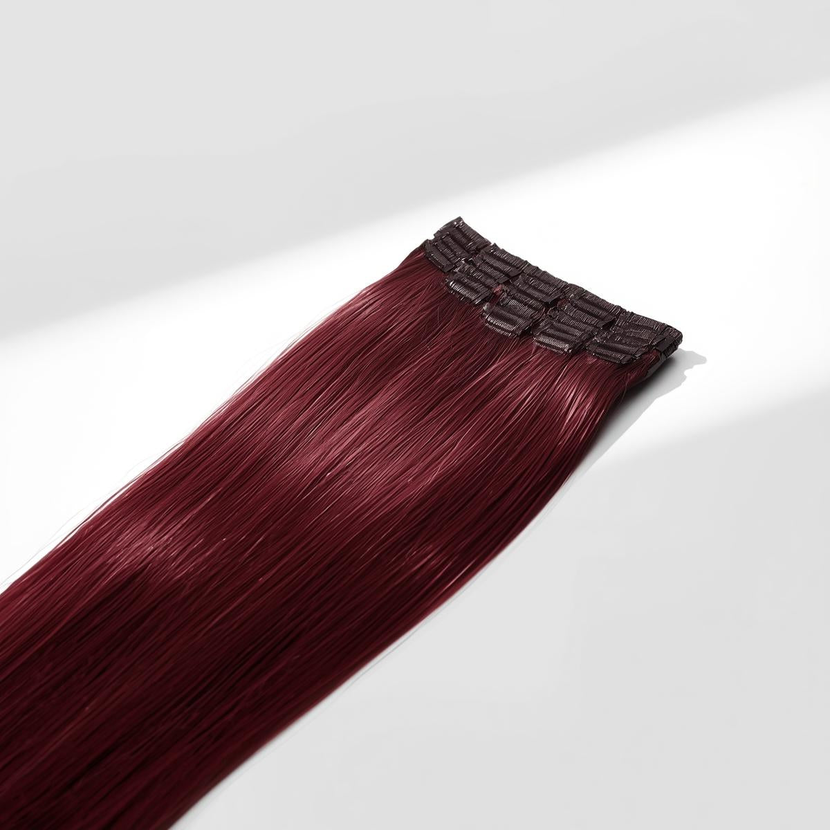 Burgundy Single Clip Highlights