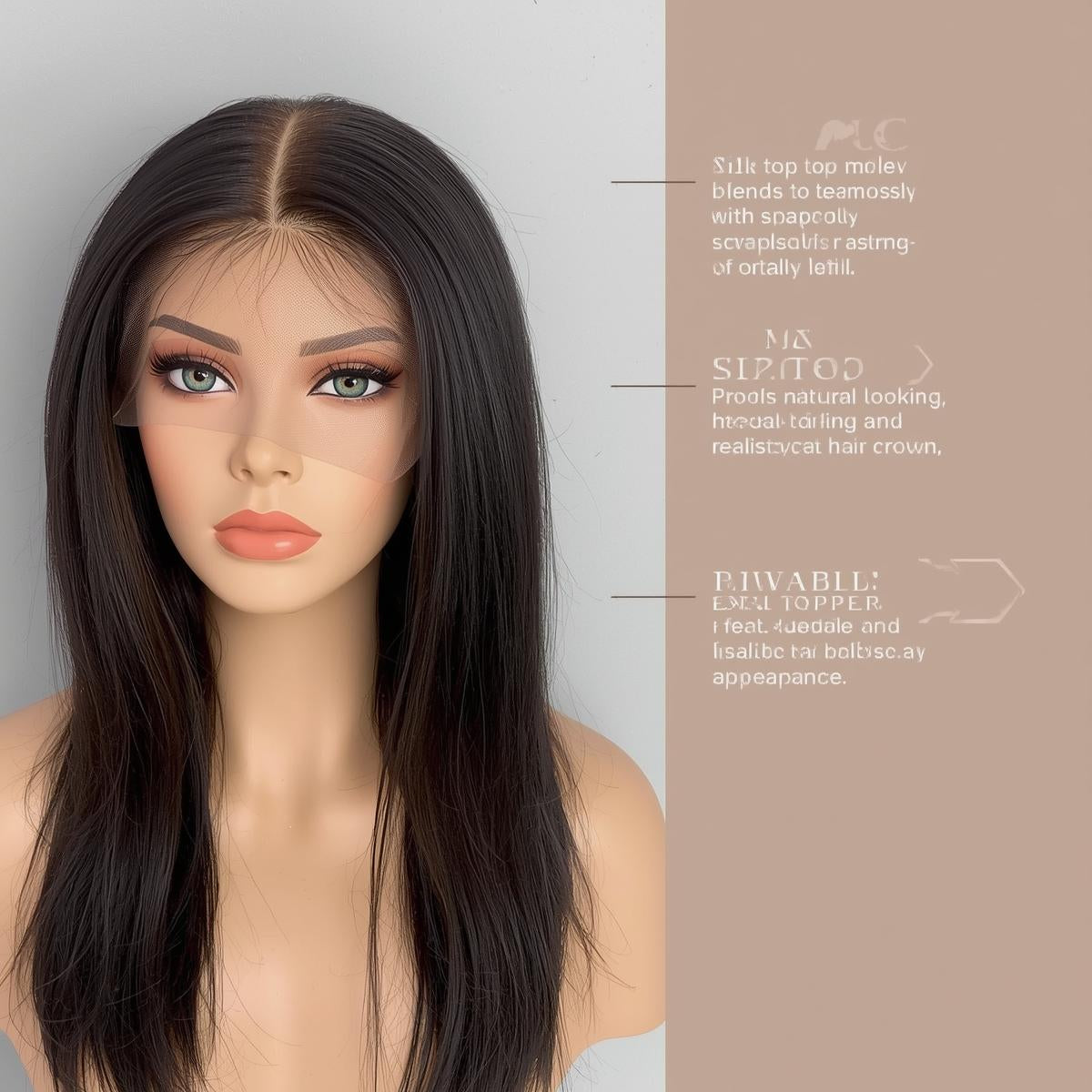 Hair Topper For Short Hair – Silk Top Topper  | Human Hair