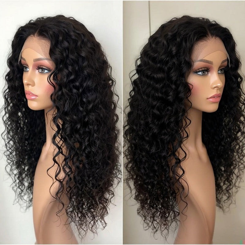 Dark Brown Balayage | Deep Curly Half Head Wig